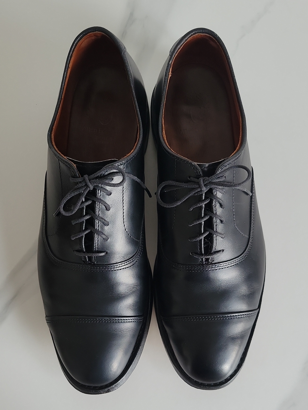 Allen Edmonds Park Avenue Black Leather Oxfords